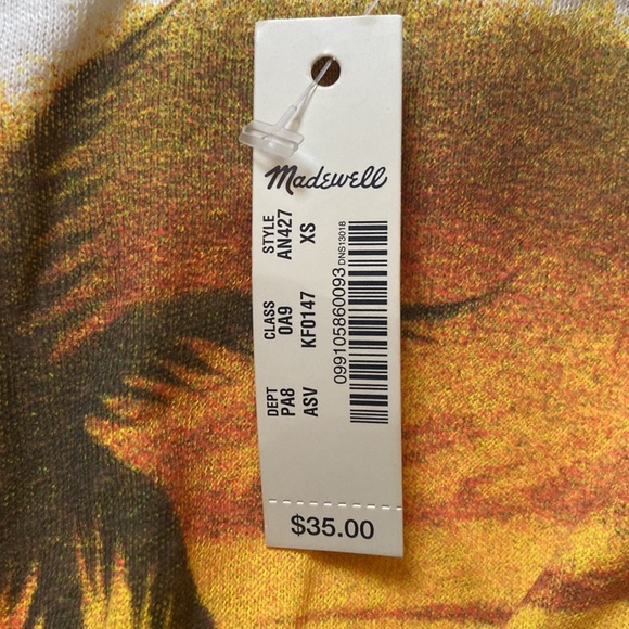 NWT Madewell Airbrushed Souvenir Graphic Lo-Fi Shrunken Tee XS - Picture 7 of 9